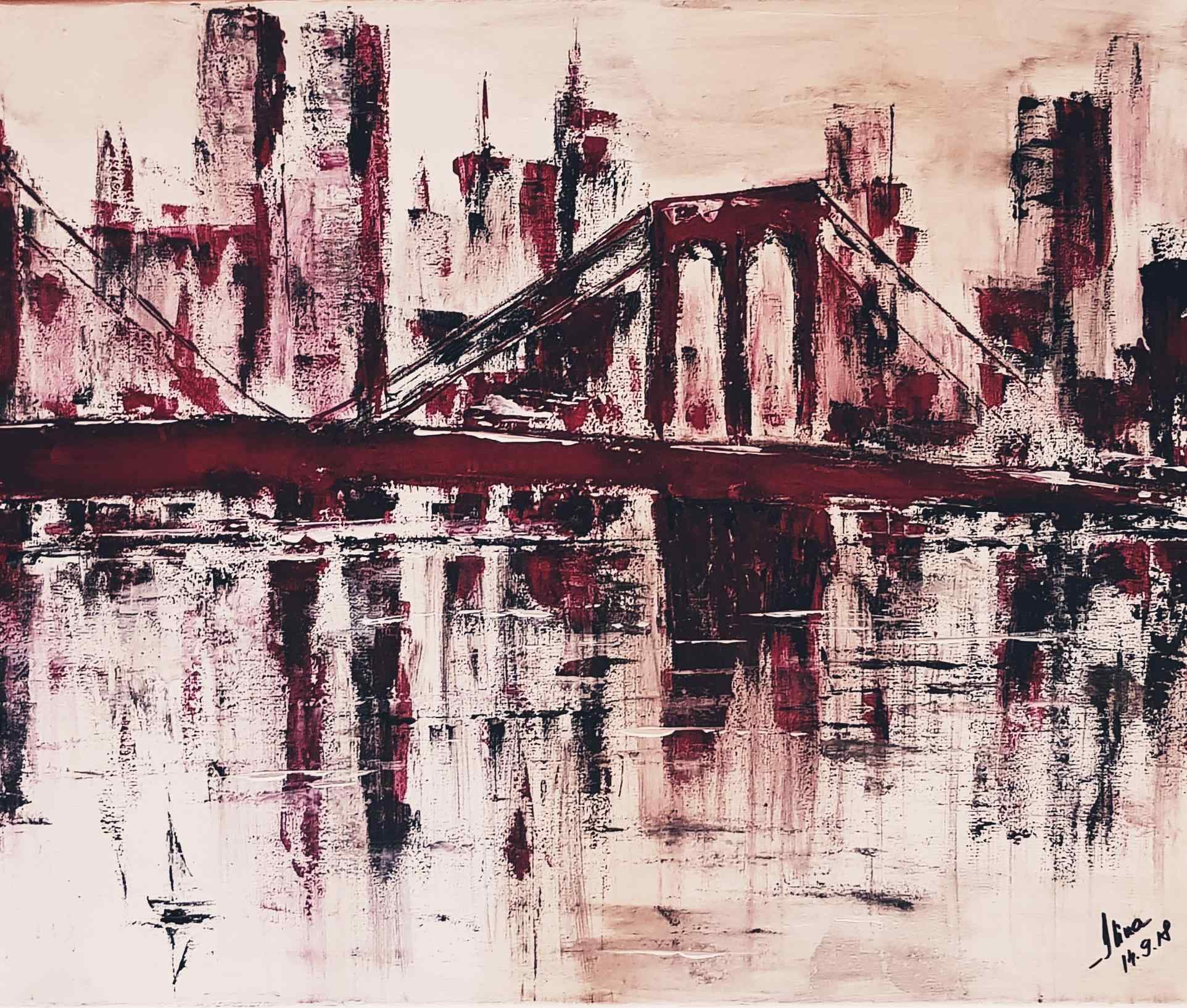 ArteDiAlina.com painting: Urban emotion